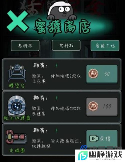 《猛鬼宿舍》蜜獾工坊道具介绍
