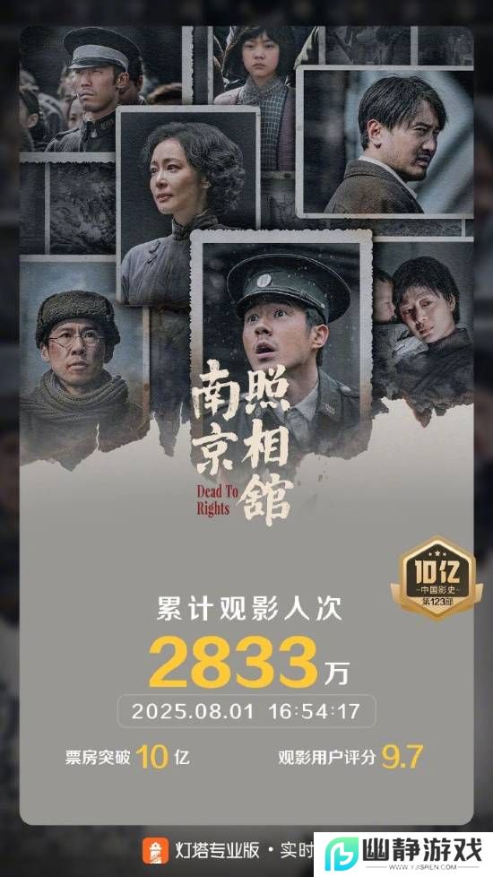 《南京照相馆》票房破10亿！春节档后首部10亿影片